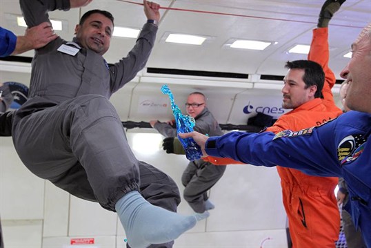 Air Zero G - vatten i luften