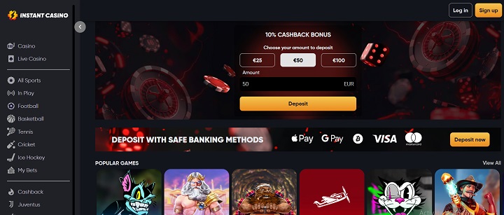B&auml;sta casino utan svensk licens - Instant Casino